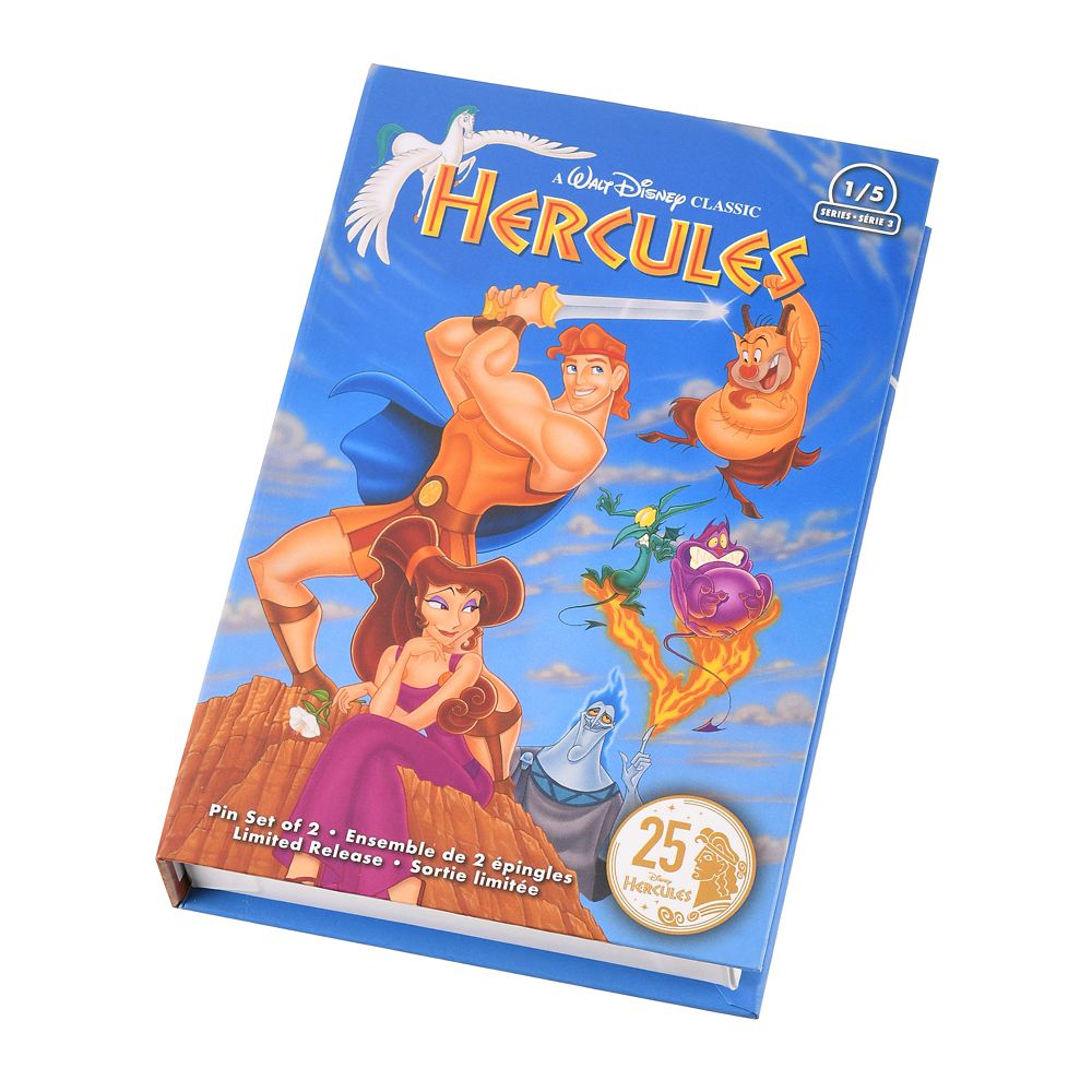 公式 ショップディズニー ヘラクレス ピンバッジ セット Vhs風ボックス入り アニバーサリー