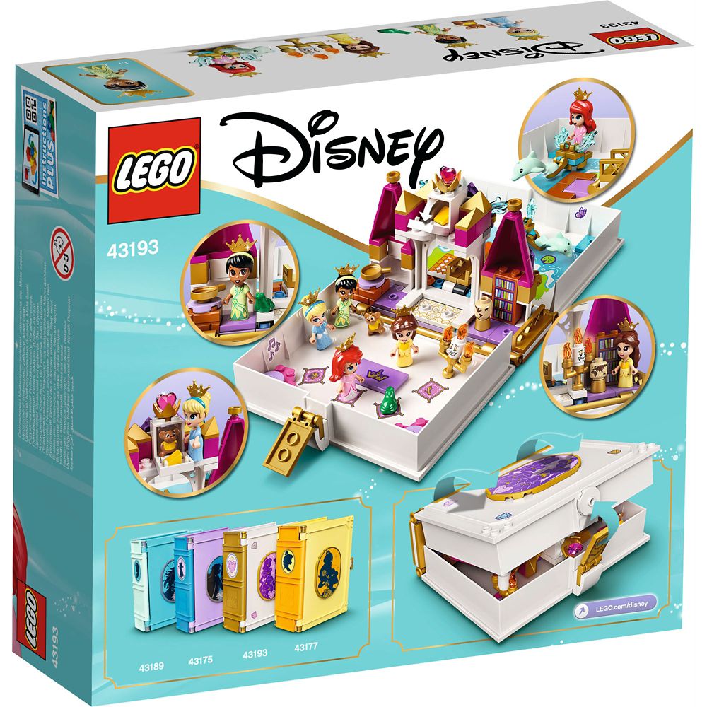 公式 ショップディズニー Lego ディズニーキャラクター アリエル ベル シンデレラ ティアナのプリンセスブック