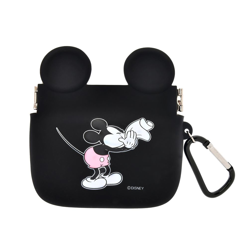 公式 ショップディズニー ミッキー ポーチ ダスト用 カラビナ付き Kafun 22