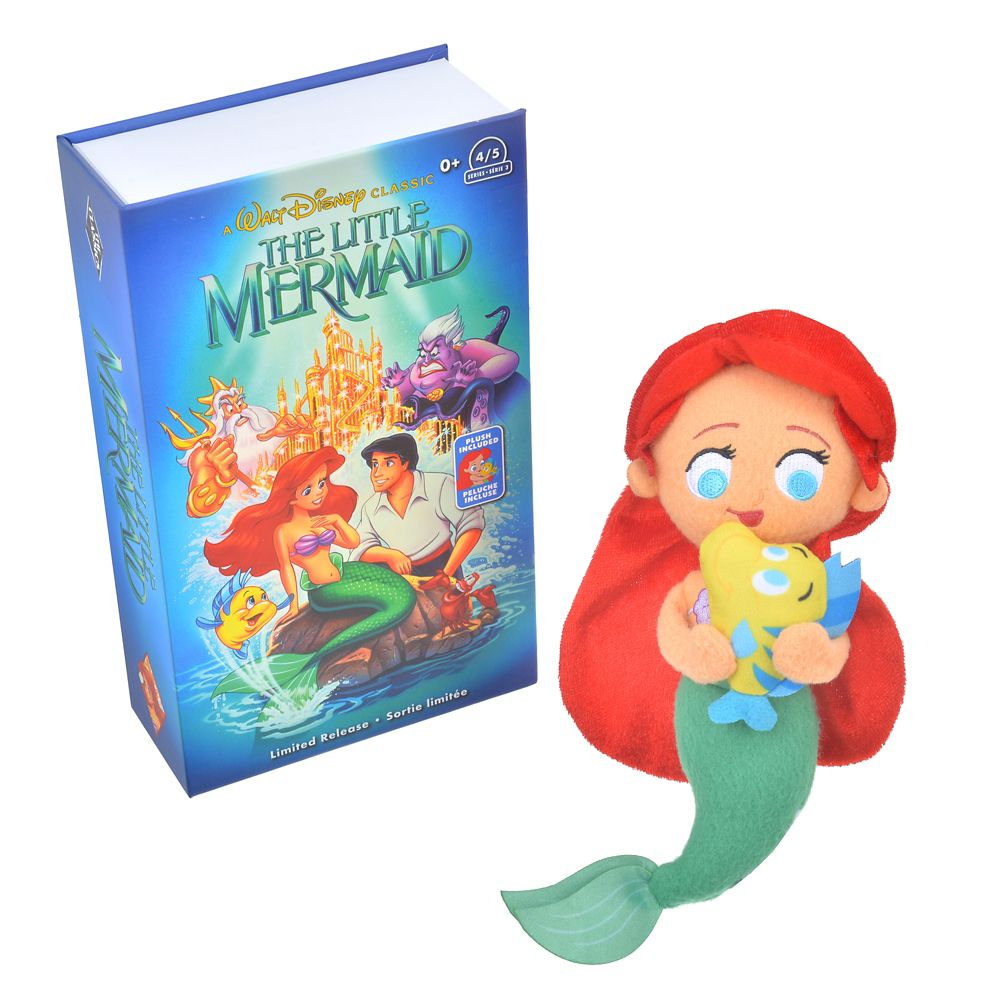 公式 ショップディズニー アリエル フランダー ぬいぐるみ Vhs風ボックス入り リトル マーメイド