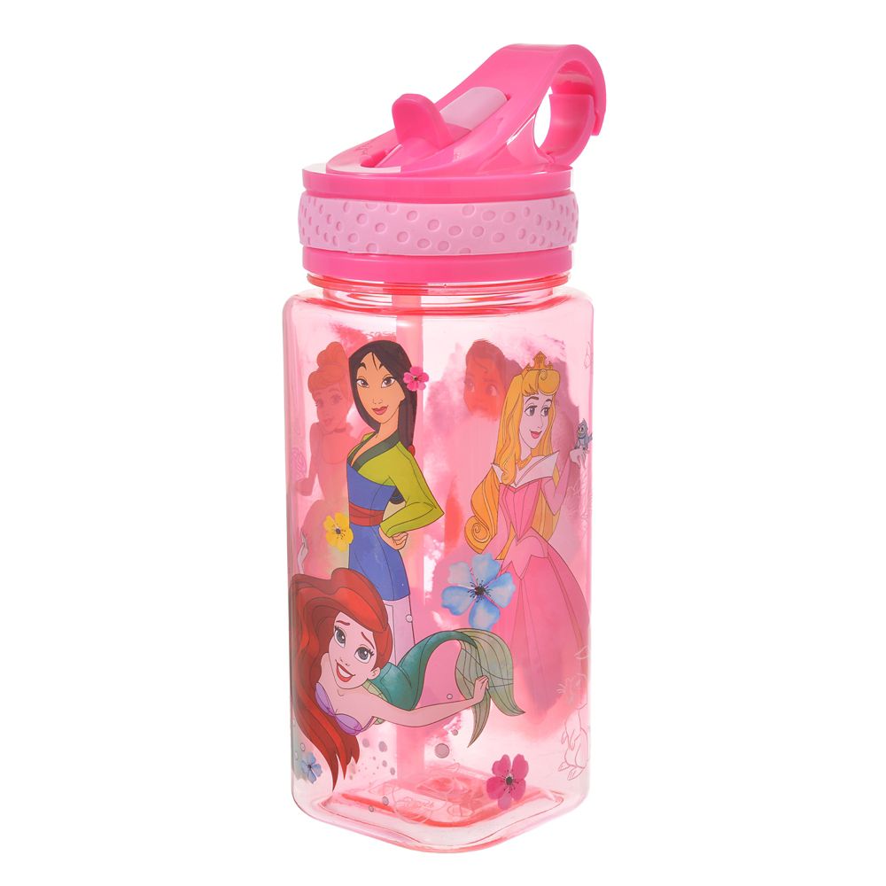 公式 ショップディズニー ディズニープリンセス 水筒 ウォーターボトル スクエア ピンク