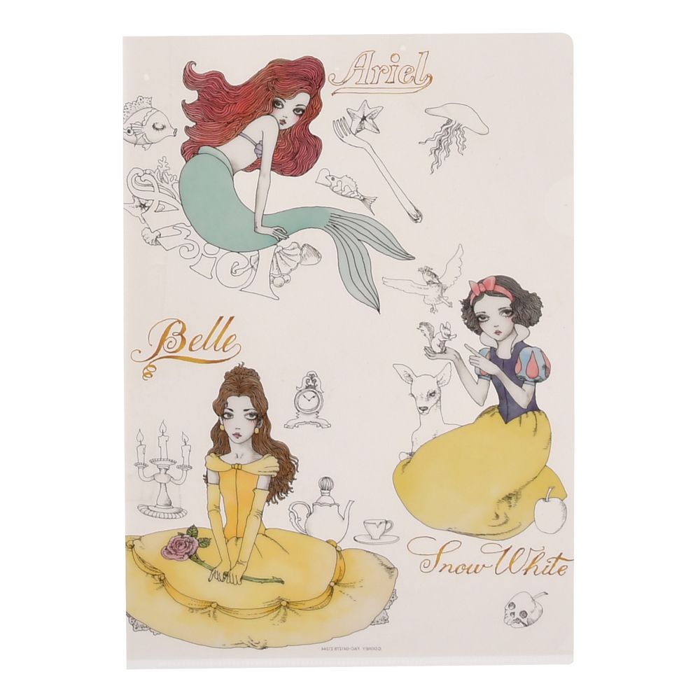 公式 ショップディズニー ディズニープリンセス クリアファイル Disney Artist Collection By Aquirax Uno