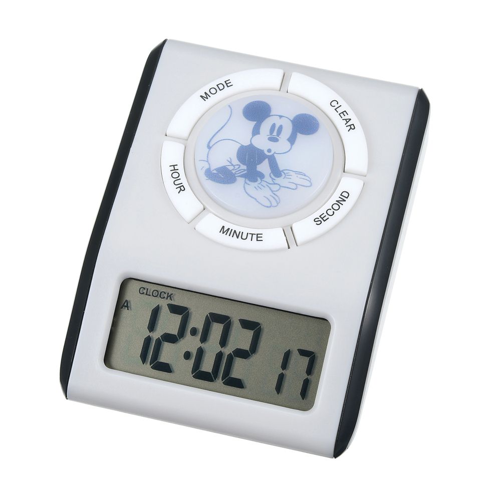 公式 ショップディズニー ミッキー タイマー ストップウォッチ機能付き ライトアップ New School Life