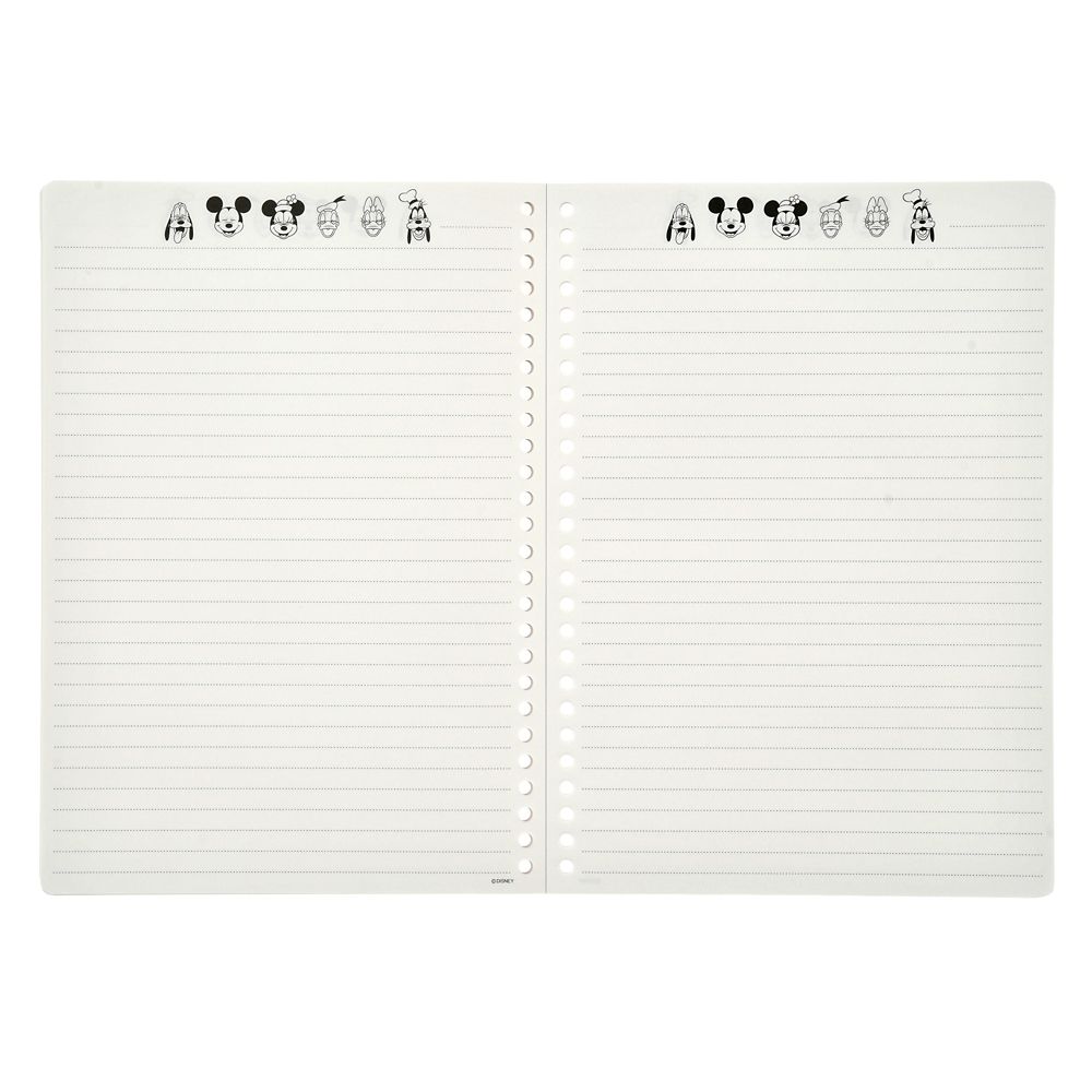 公式 ショップディズニー ミッキー フレンズ ノート B5 ルーズリーフ 26穴 New School Life
