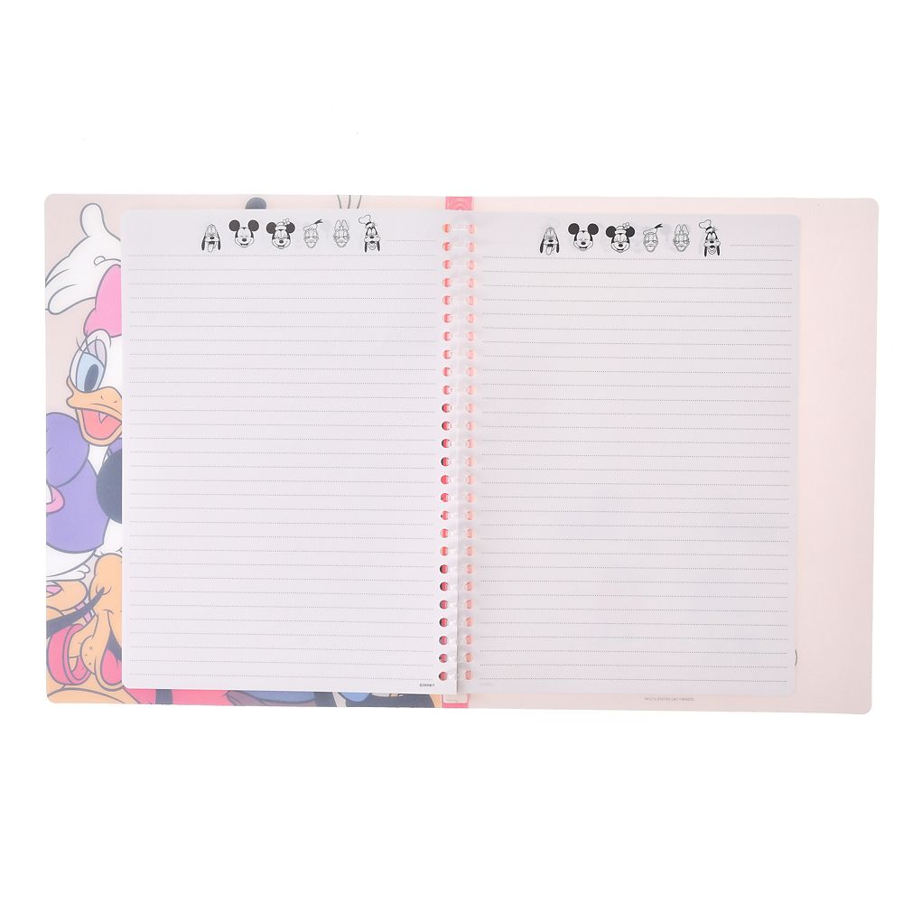 公式 ショップディズニー ミッキー フレンズ バインダー B5 ルーズリーフ用 26穴 New School Life