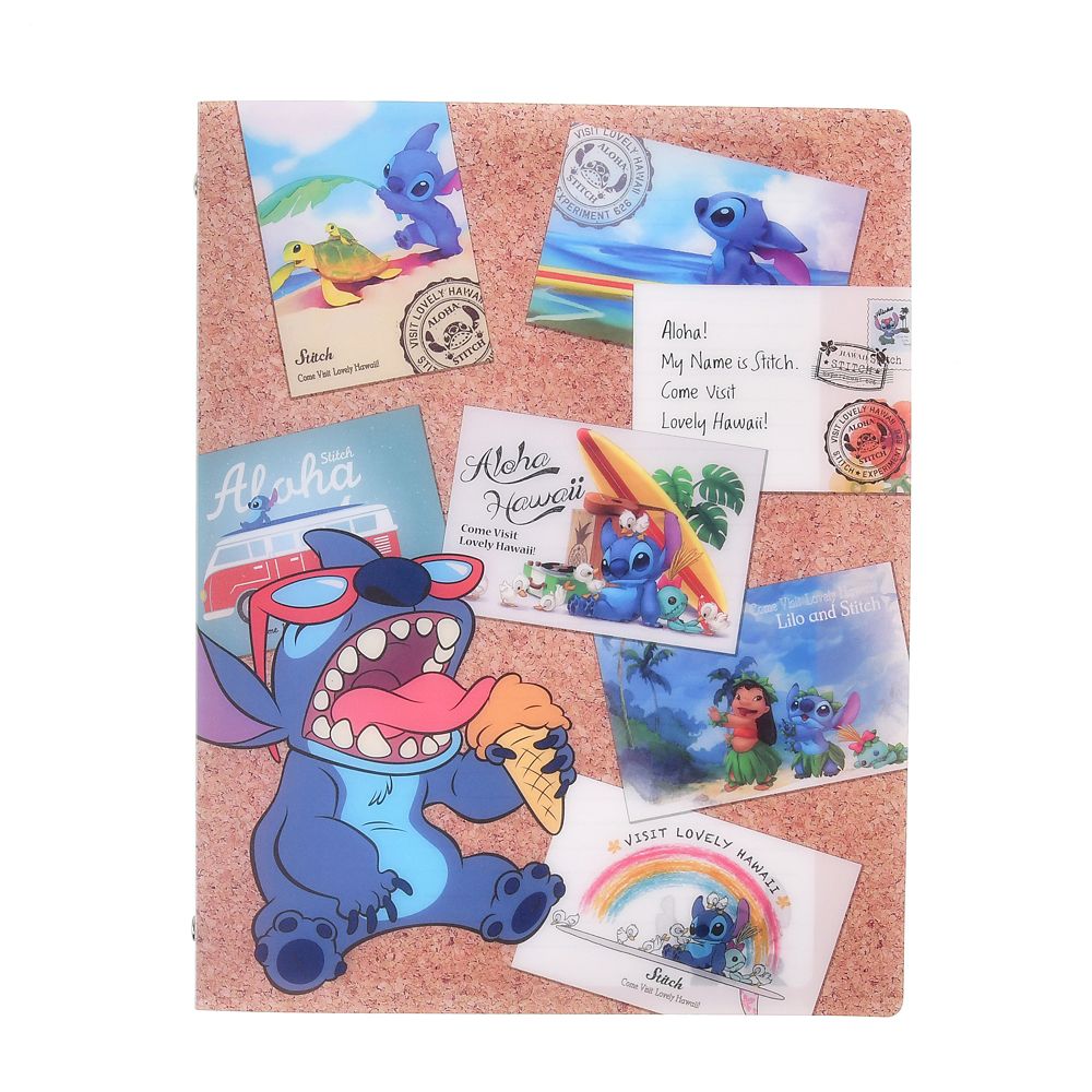 公式 ショップディズニー リロ スティッチ バインダー B5 ルーズリーフ用 26穴 New School Life