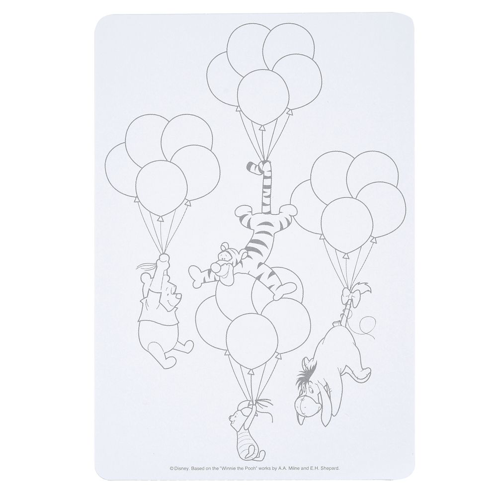 公式 ショップディズニー プー フレンズ エナージェル0 5 ぬりえカード付き