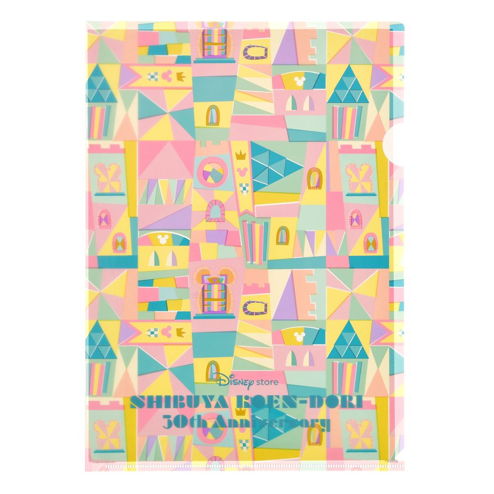 公式 ショップディズニー ミッキー フレンズ クリアファイル ディズニーストア 渋谷公園通り店 30周年