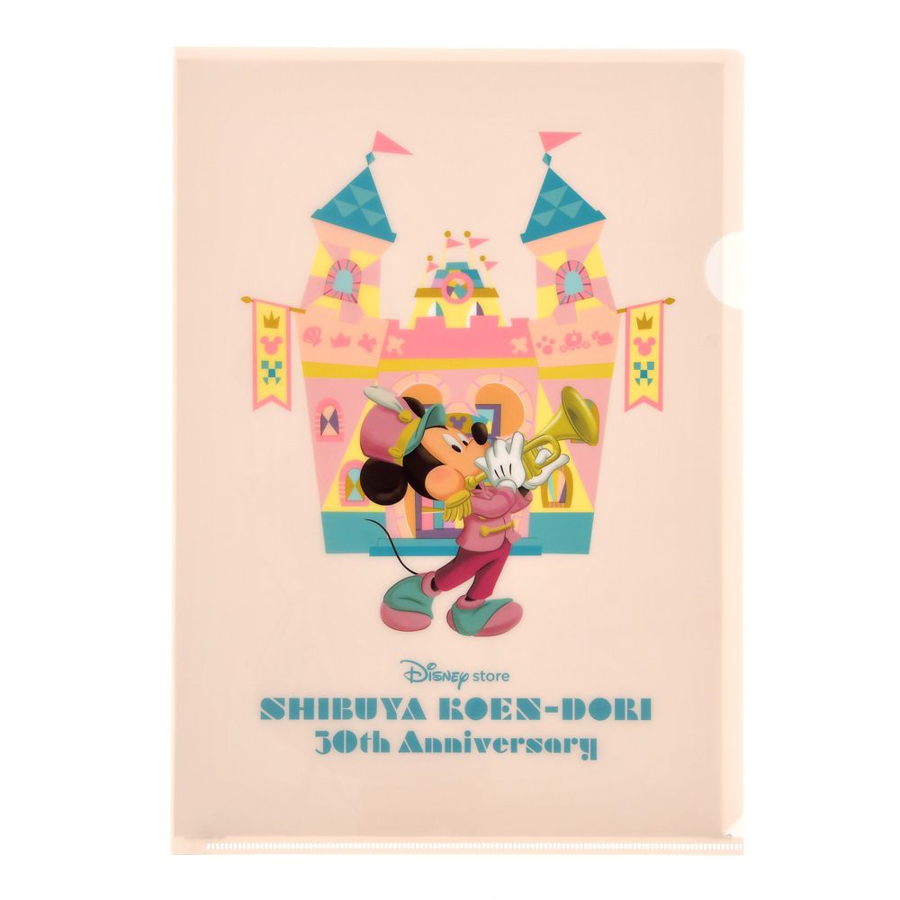 公式 ショップディズニー ミッキー フレンズ クリアファイル ディズニーストア 渋谷公園通り店 30周年