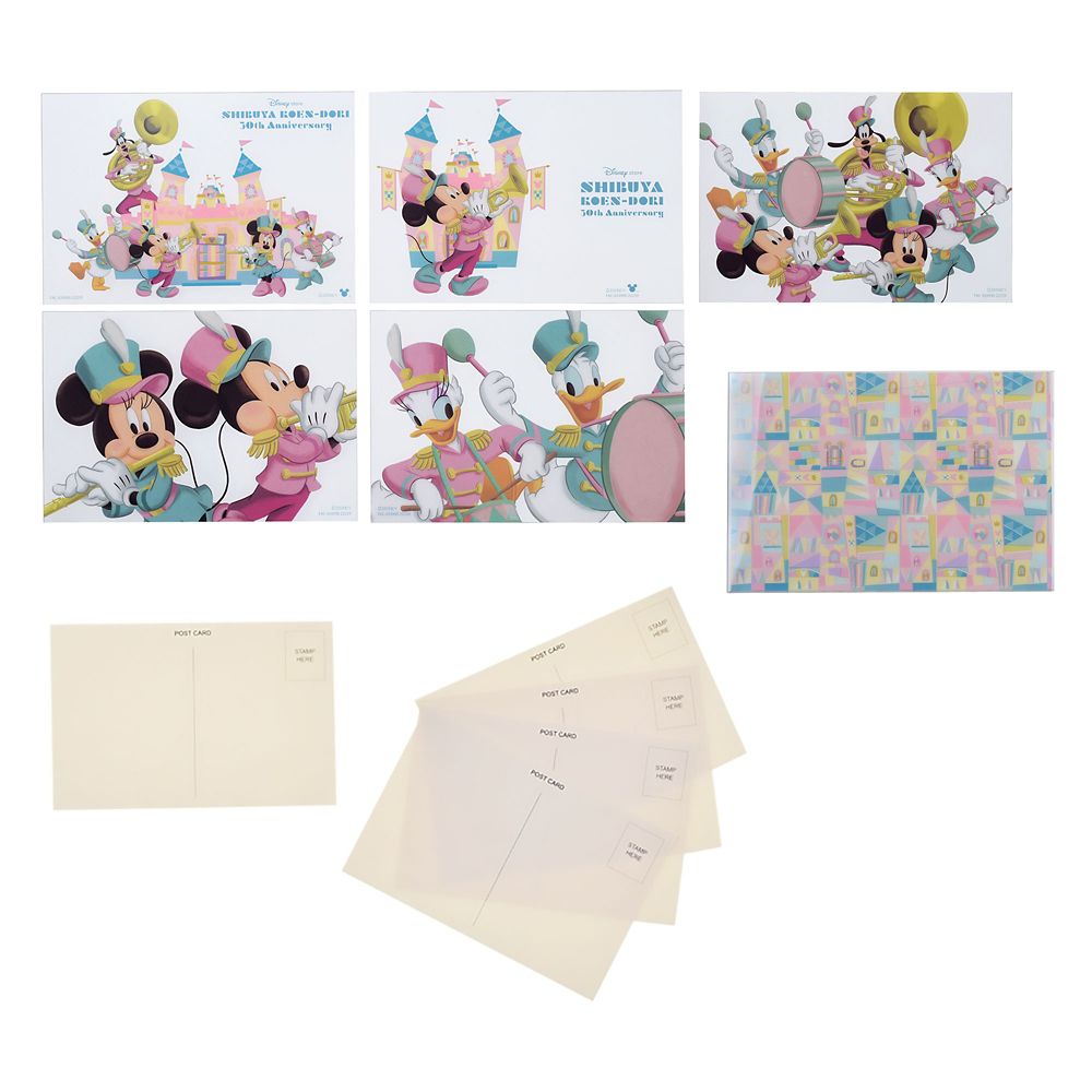 公式 ショップディズニー ミッキー フレンズ ポストカード セット フレーム付き ディズニーストア 渋谷公園通り店 30周年