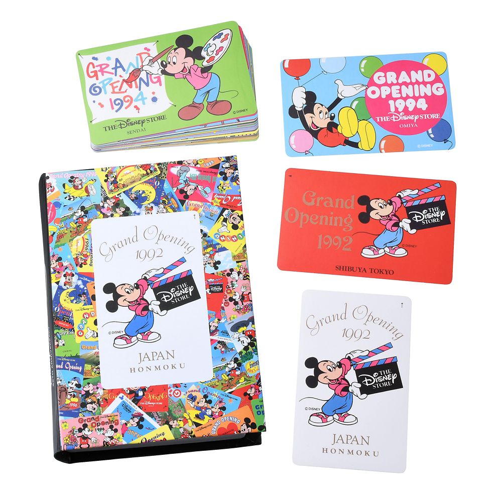 公式 ショップディズニー ミッキー フレンズ シール ステッカー ボックス入り Disney Store Japan 30th Anniversary Historical Card
