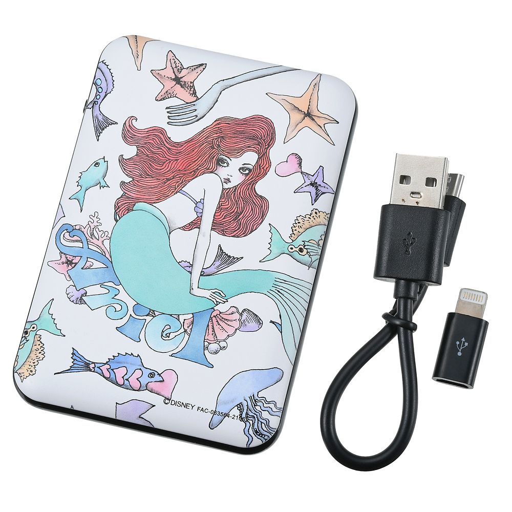 公式 ショップディズニー アリエル モバイルバッテリーチャージャー Disney Artist Collection By Aquirax Uno
