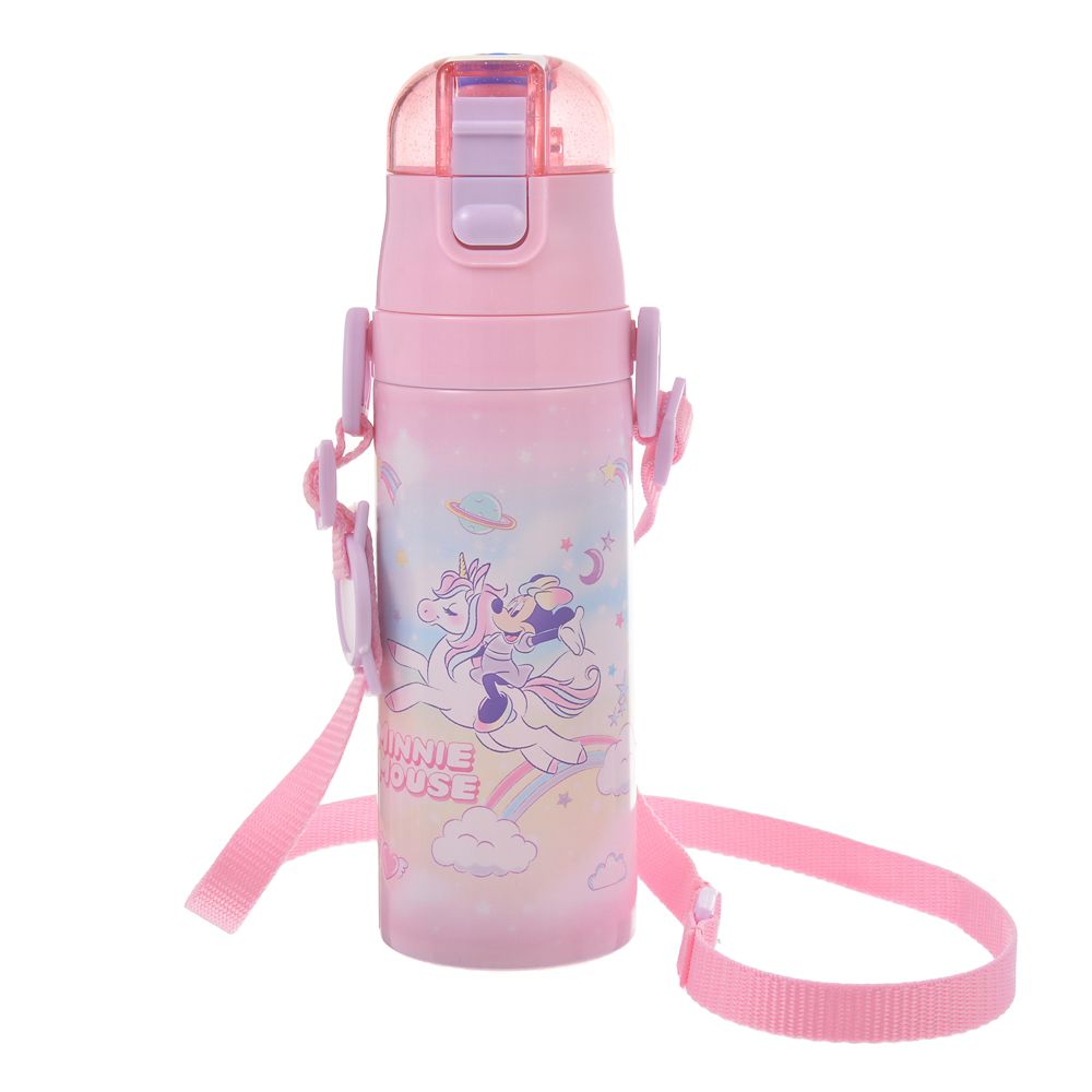 公式 ショップディズニー ミニー 水筒 ウォーターボトル ストラップ付き ユニコーン グラデーション Back To School