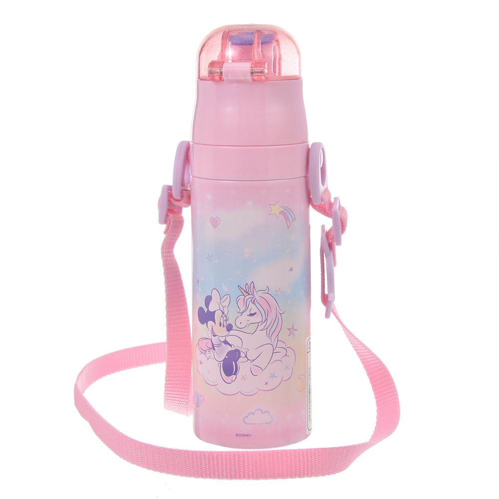 公式 ショップディズニー ミニー 水筒 ウォーターボトル ストラップ付き ユニコーン グラデーション Back To School