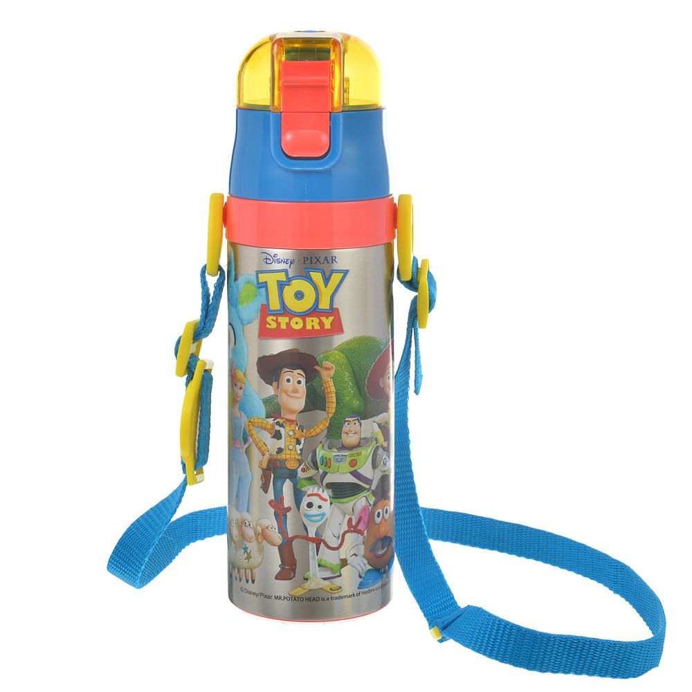 公式 ショップディズニー トイ ストーリー4 水筒 ウォーターボトル ストラップ付き Back To School