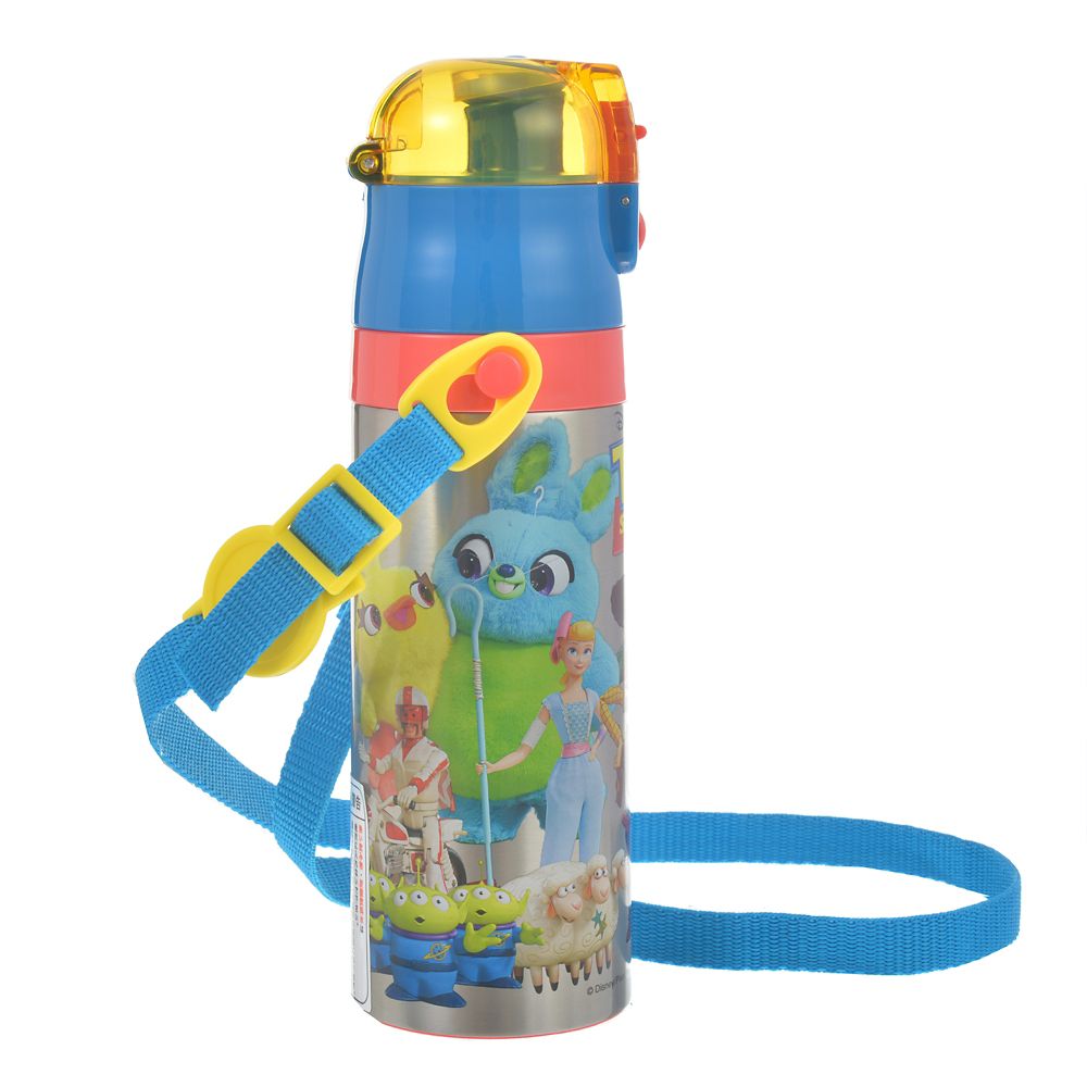 公式 ショップディズニー トイ ストーリー4 水筒 ウォーターボトル ストラップ付き Back To School