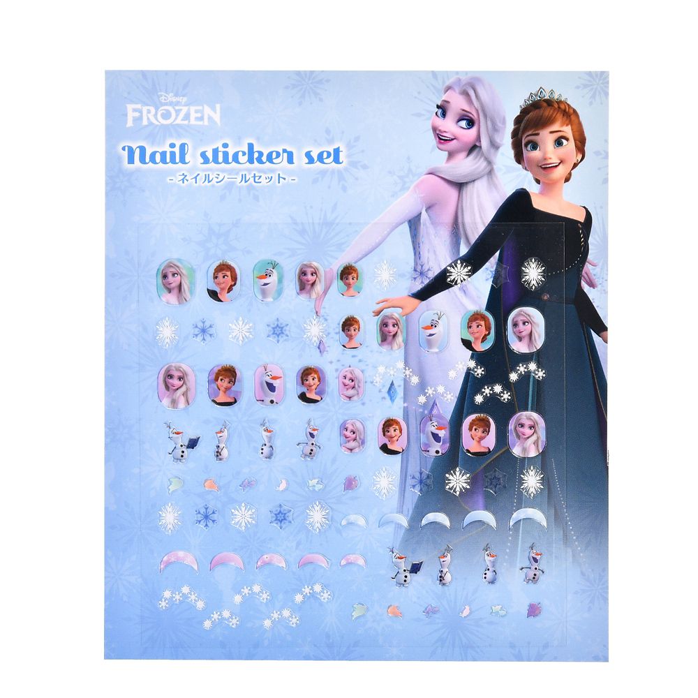 公式 ショップディズニー エルサ アナ オラフ キッズ用ネイルシール Queen