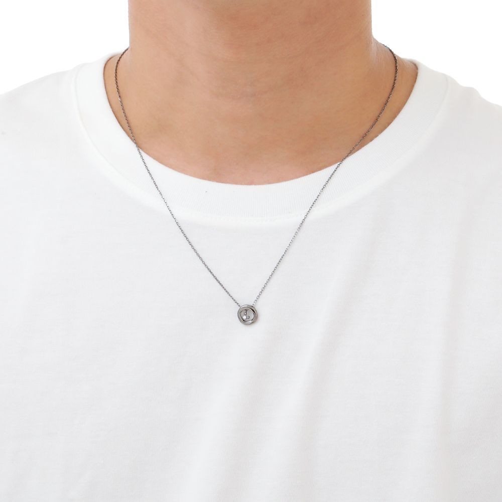 【ザ・キッス】[クリスマス限定商品] DI-SN509DM 50cm 隠れミッキー / シルバー ネックレス