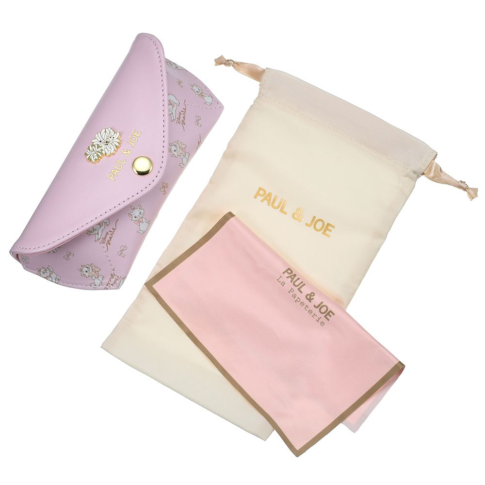 公式 ショップディズニー Paul Joe マリー おしゃれキャット メガネケース 巾着付き クリザンテーム