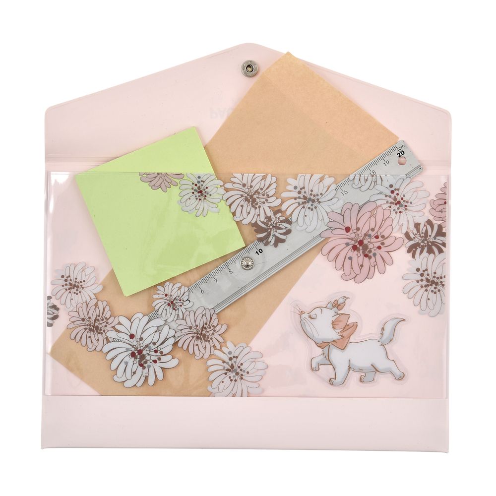 公式 ショップディズニー Paul Joe La Papeterie マリー おしゃれキャット ステーショナリーケース クリザンテーム