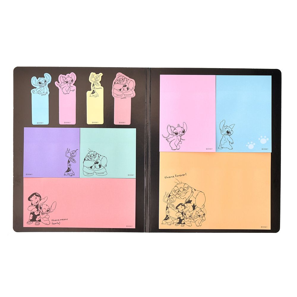 公式 ショップディズニー リロ スティッチ 付箋 メモ帳 ブック型