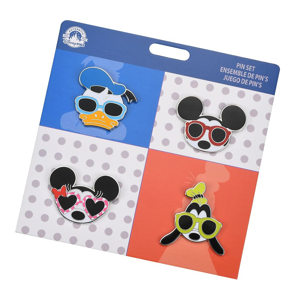 公式 ショップディズニー ミッキー フレンズ ピンバッジ セット サングラス