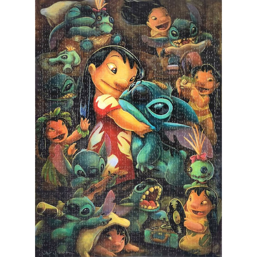 公式 ショップディズニー リロ スティッチ ジグソーパズル 1000ピース アニバーサリー Disney Parks Signature Puzzle Collection
