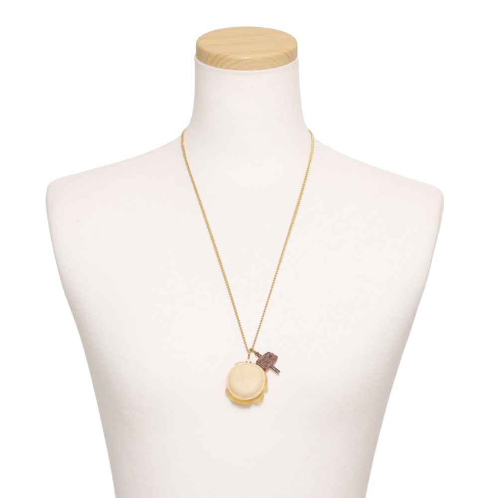 【キューポット】プーさん/ネックレス　ハニーマカロン