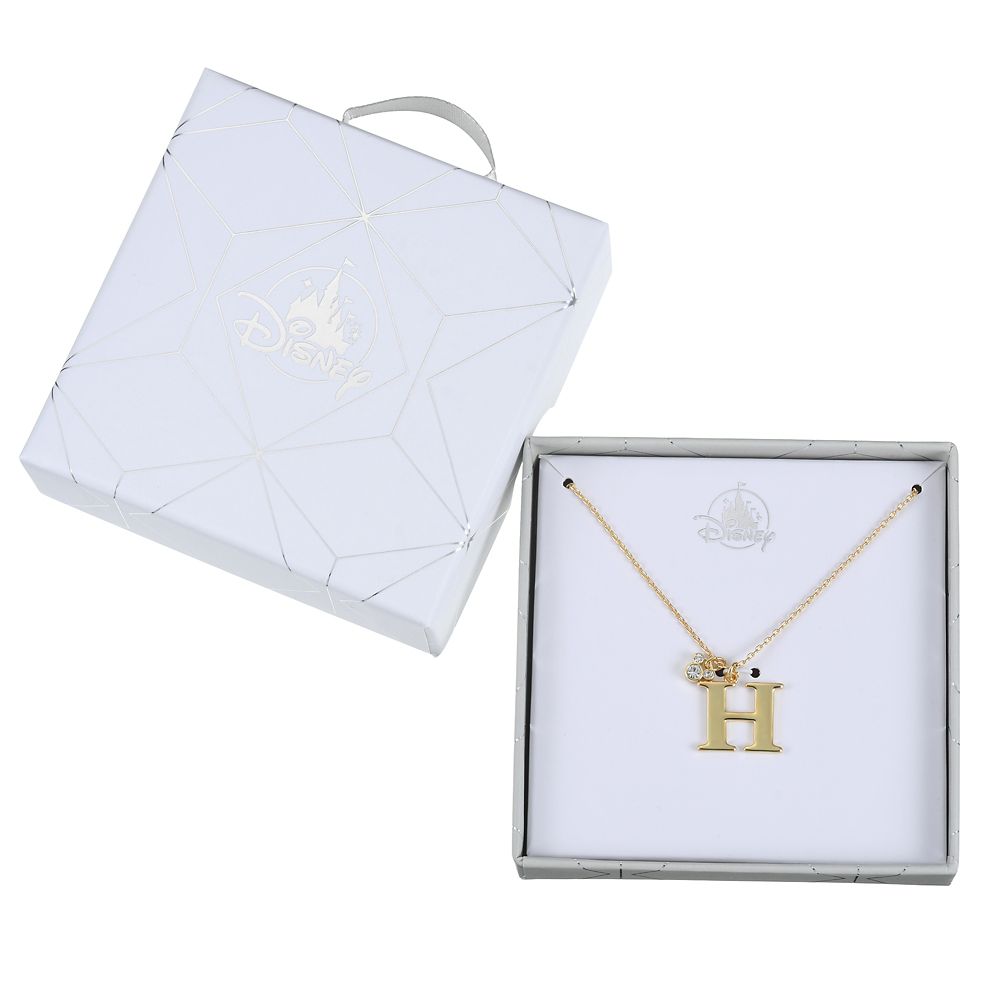 公式 ショップディズニー ミッキー ネックレス H イニシャル プチアイコン ボックス入り