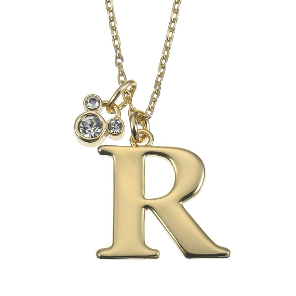 公式 ショップディズニー ミッキー ネックレス R イニシャル プチアイコン ボックス入り