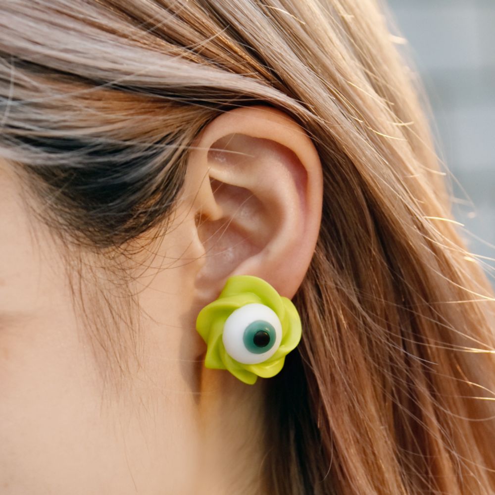 【キューポット】マイク/イヤリング　ホイップクリーム