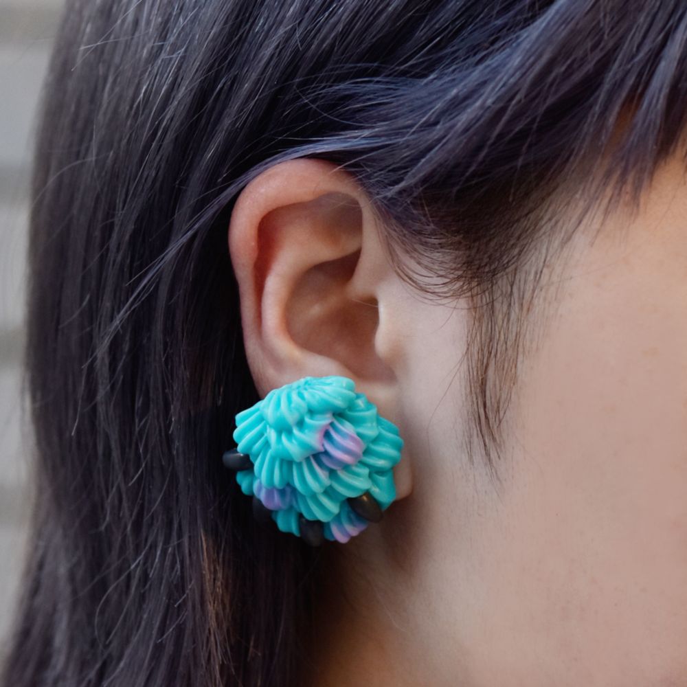 【キューポット】サリー/イヤリング　ホイップクリーム