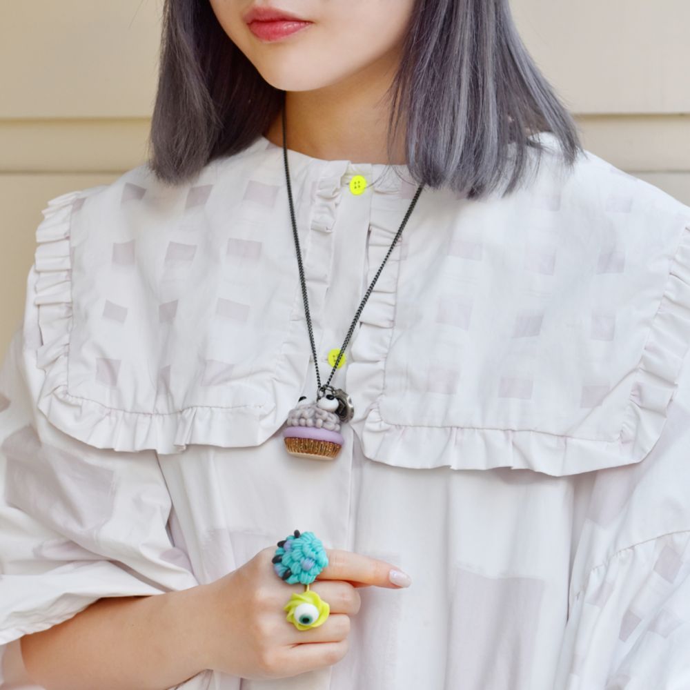 【キューポット】ブー/ネックレス　カップケーキ