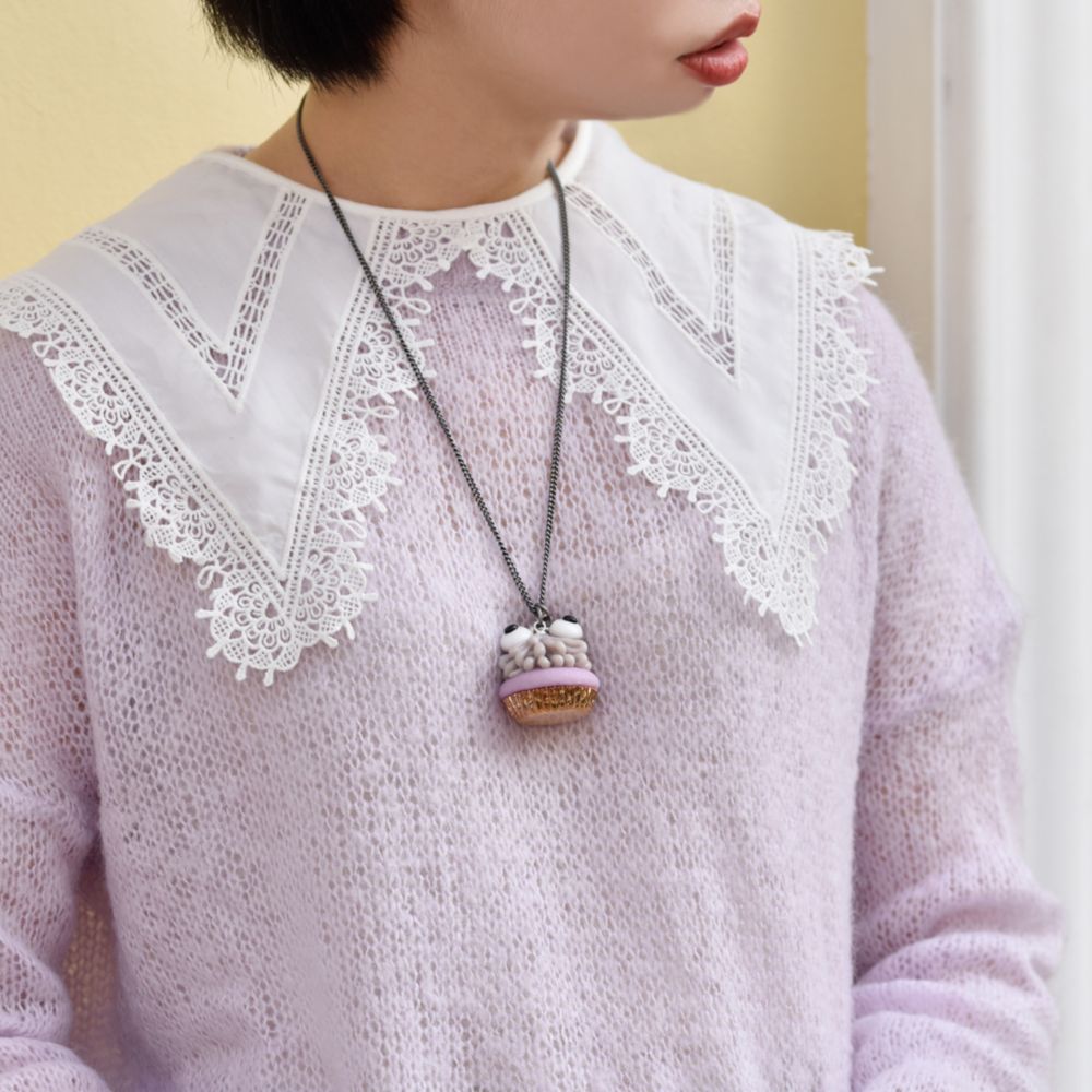 【キューポット】ブー/ネックレス　カップケーキ