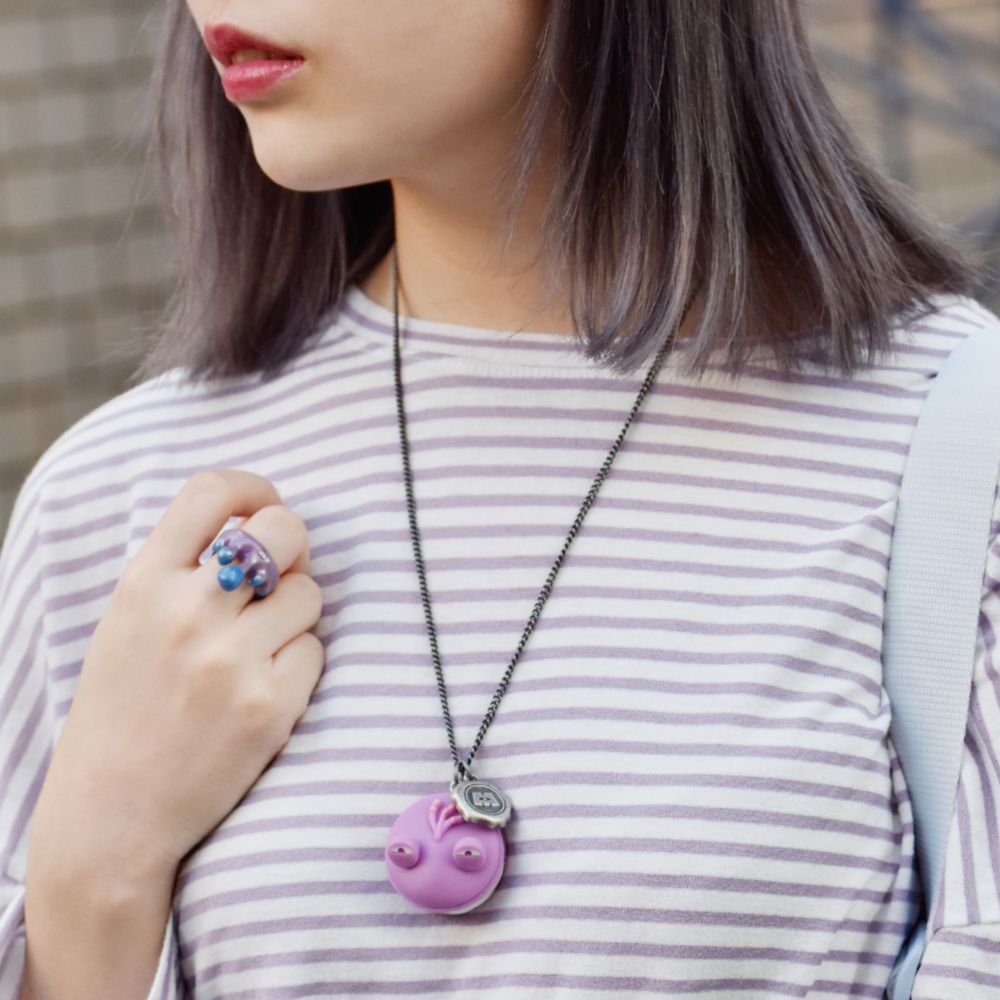 【キューポット】ランドール/ネックレス　マカロン