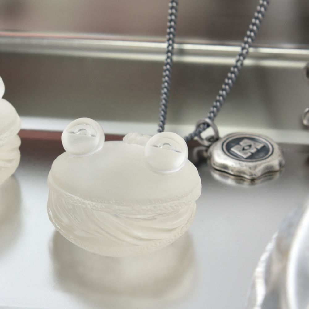 【キューポット】ランドール/ネックレス　トランスペアレントマカロン