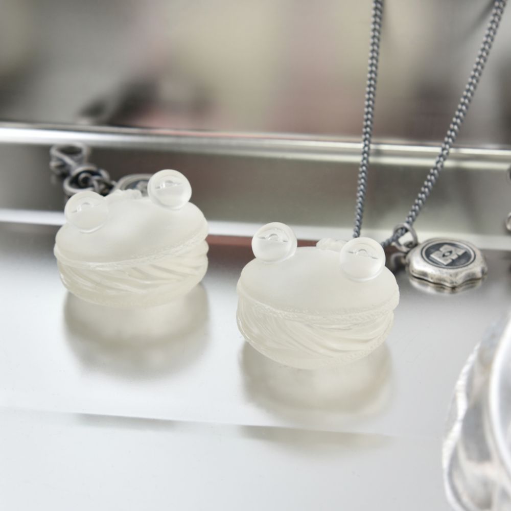 【キューポット】ランドール/バッグチャーム　トランスペアレントマカロン