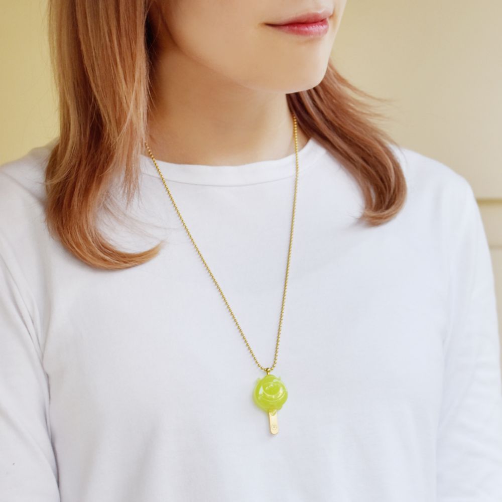 【キューポット】マイク/ネックレス　アイスキャンディー