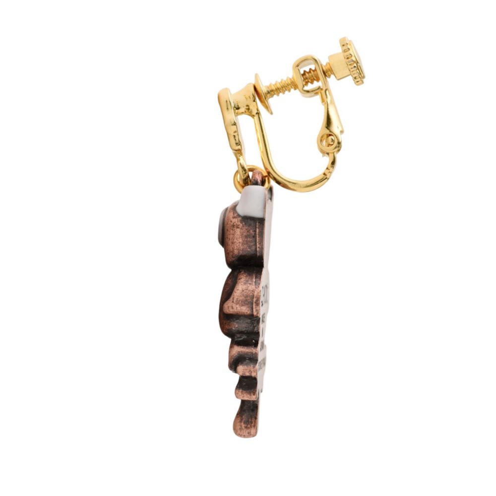 【キューポット】リトル・マイキー/イヤリング　チョコレート