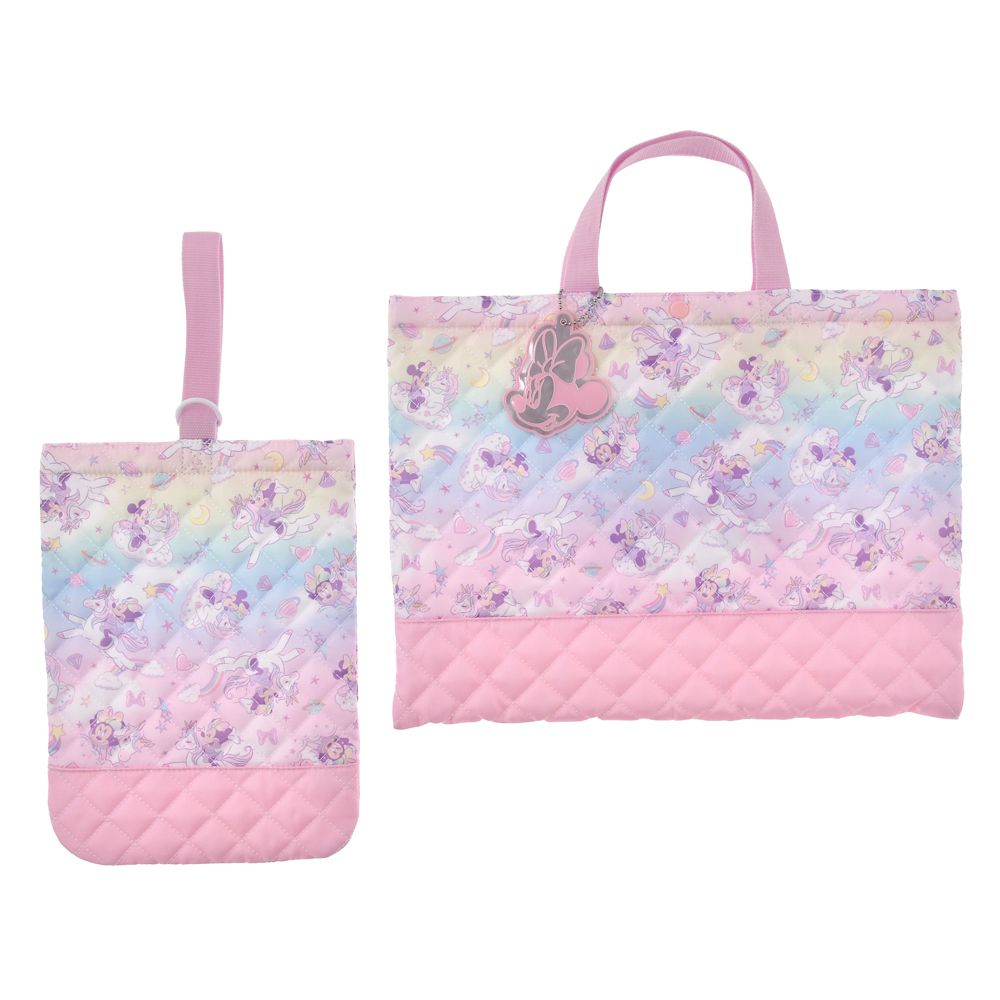 公式 ショップディズニー ミニー レッスンバッグ シューズバッグ セット ユニコーン グラデーション Back To School