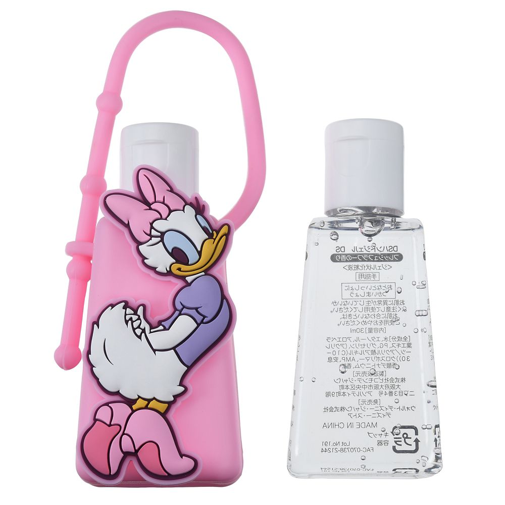公式 ショップディズニー デイジー ハンドジェル ホルダーケース付き ダイカット リフィル付き