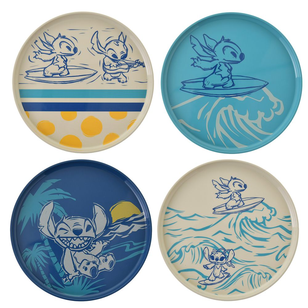 公式 ショップディズニー スティッチ エンジェル プレート L Stitch Summer