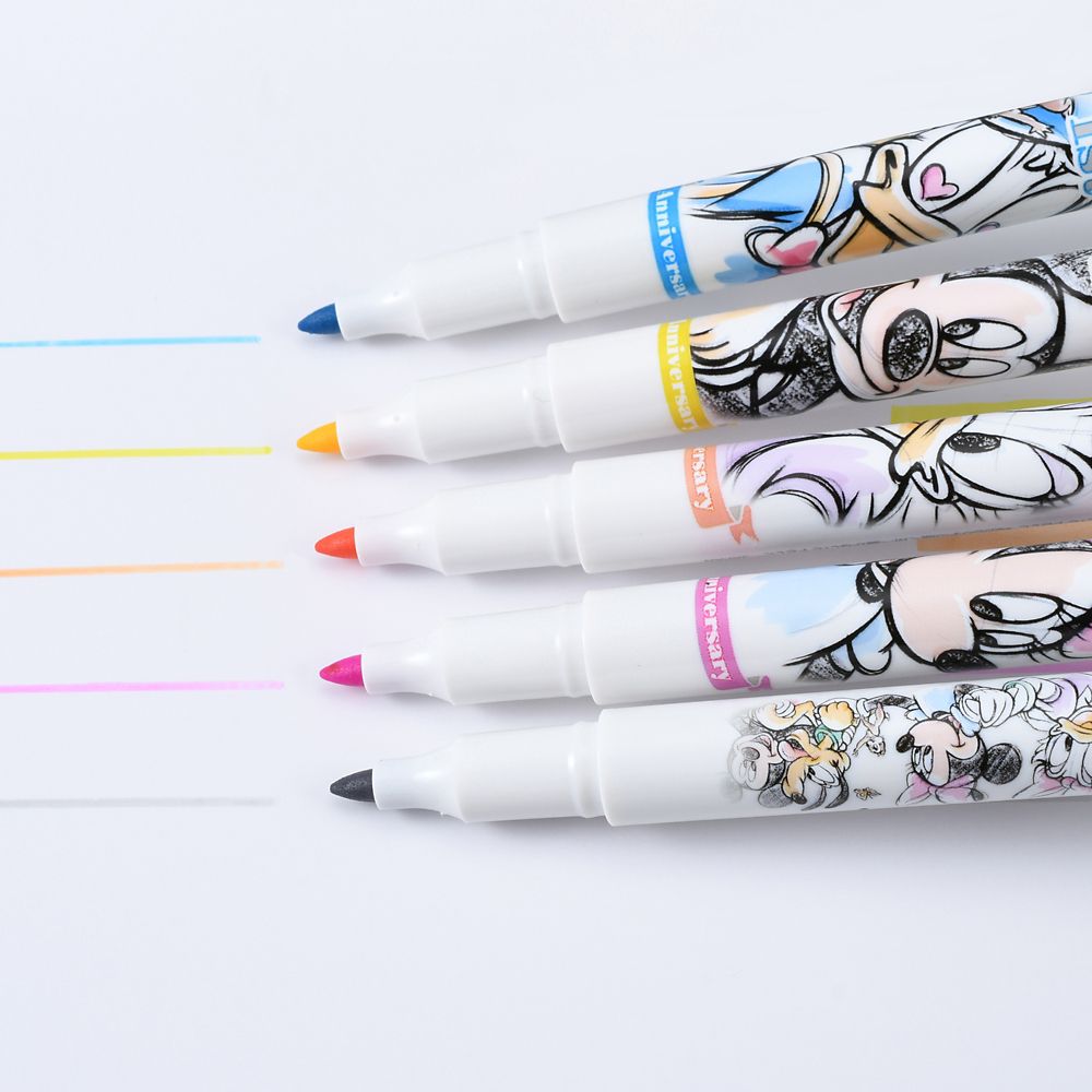 公式 ショップディズニー ミッキー フレンズ 蛍光ペン マイルドライナー Disney Flagship Tokyo 1周年