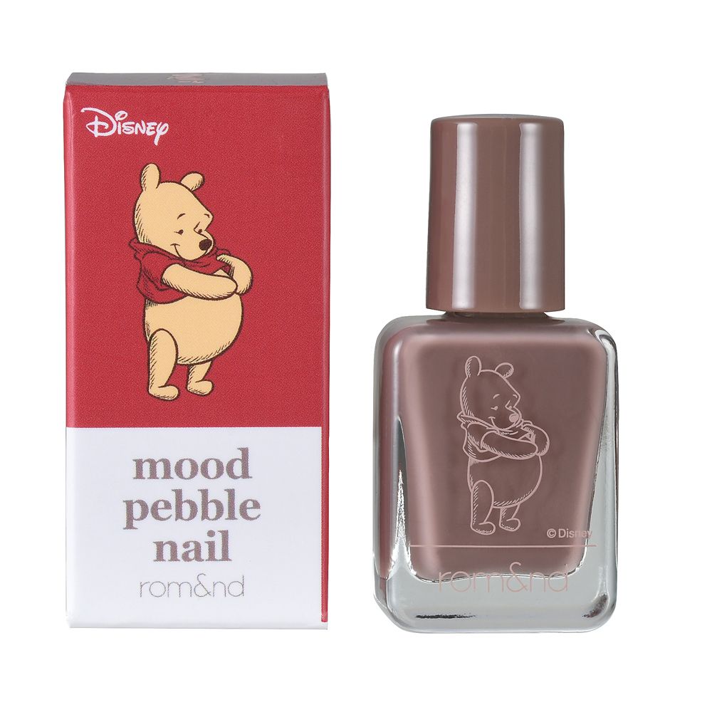 【rom＆nd】プーさん ネイルカラー ムードペブルネイル モーブサンド