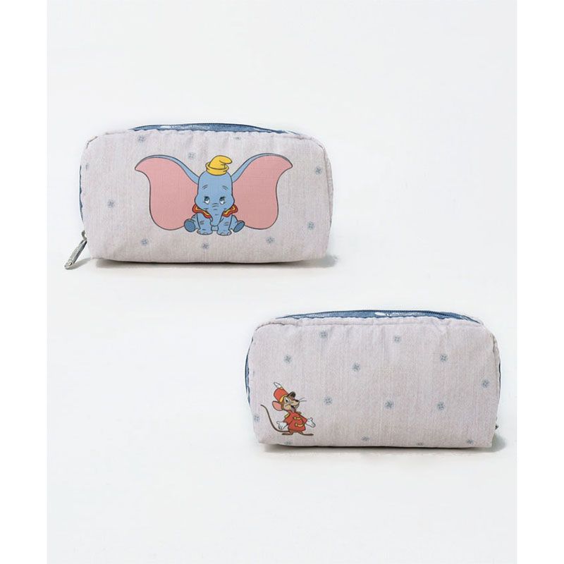公式 ショップディズニー レスポートサック ダンボ ポーチ Rectangular Cosmetic ダンボペイズリーポーチ