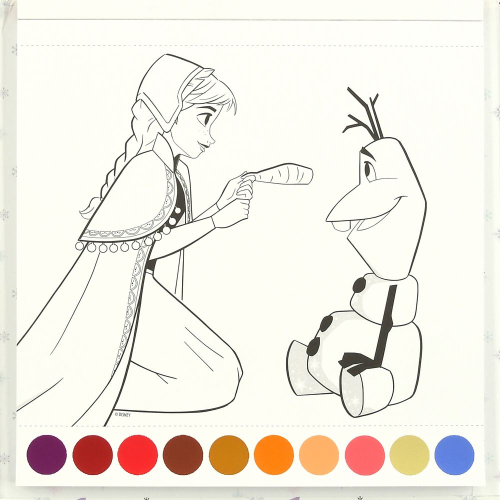 公式 ショップディズニー アナと雪の女王２ おえかきセット ぬりえ