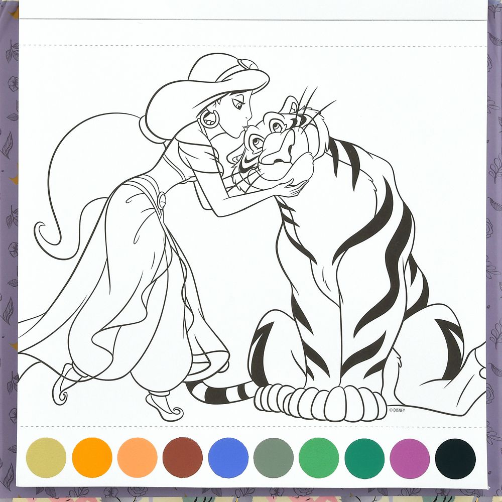 公式 ショップディズニー ディズニープリンセス おえかきセット ぬりえ