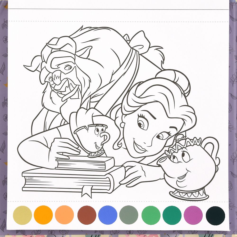 公式 ショップディズニー ディズニープリンセス おえかきセット ぬりえ