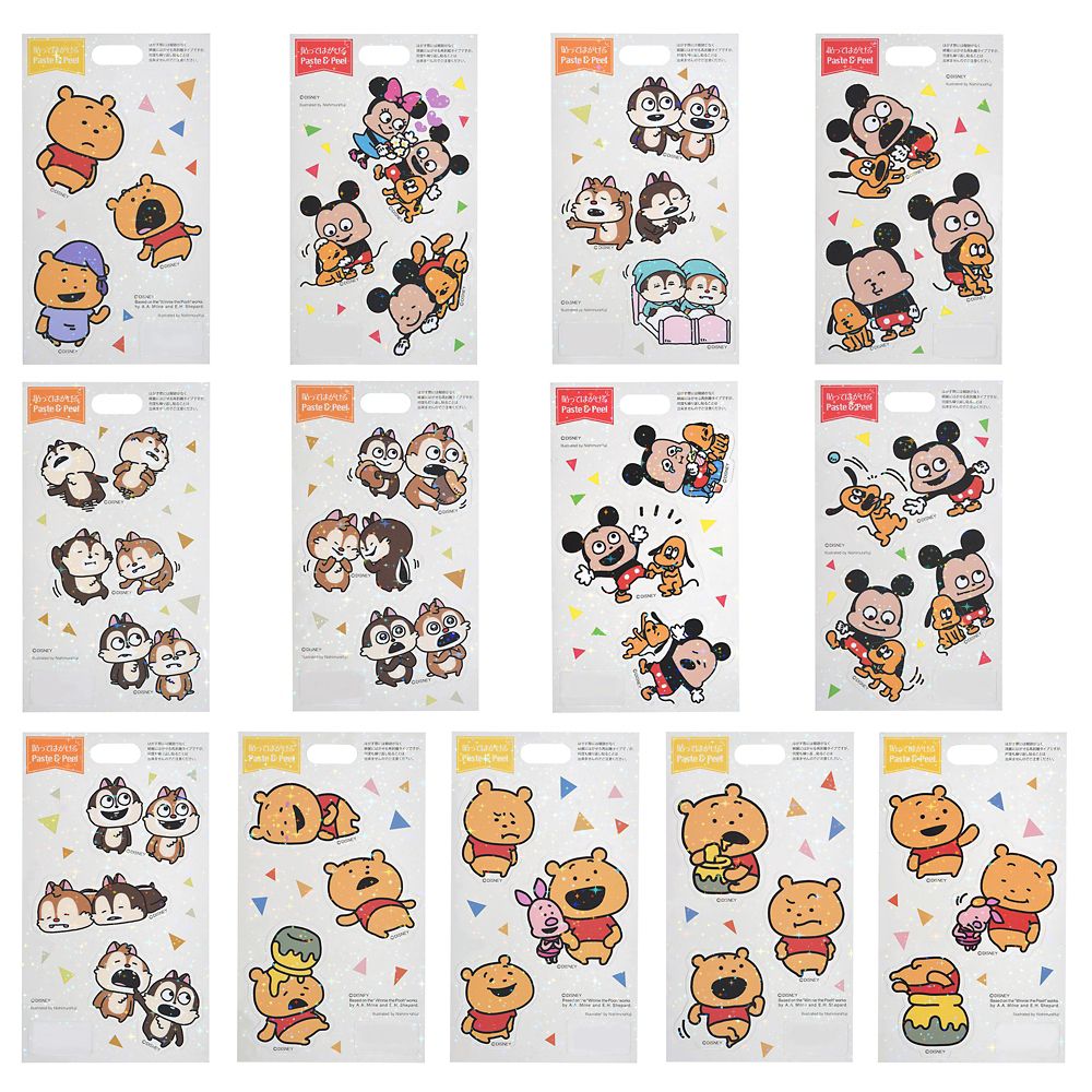 公式 ショップディズニー ディズニーキャラクター シークレットステッカー ダイカット ホログラム Nishimurayuji