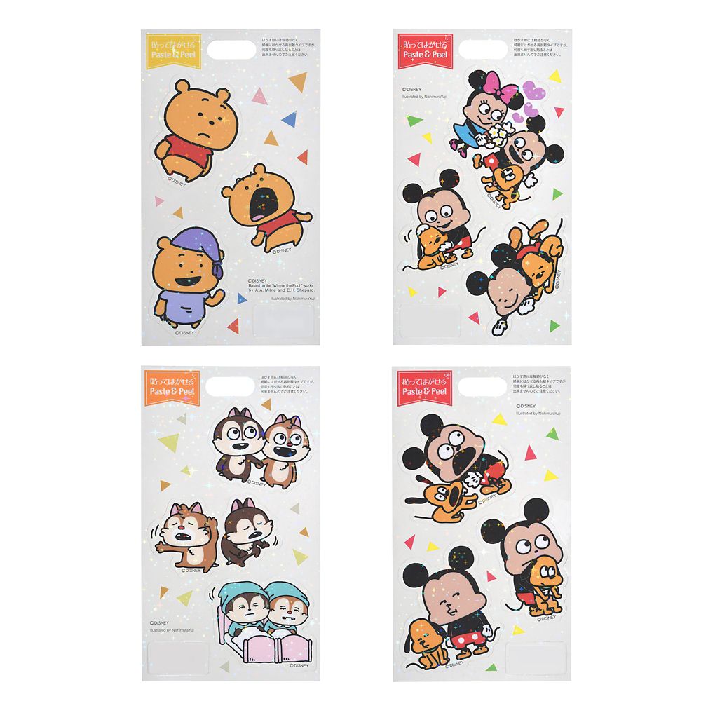 公式 ショップディズニー ディズニーキャラクター シークレットステッカー ダイカット ホログラム Nishimurayuji